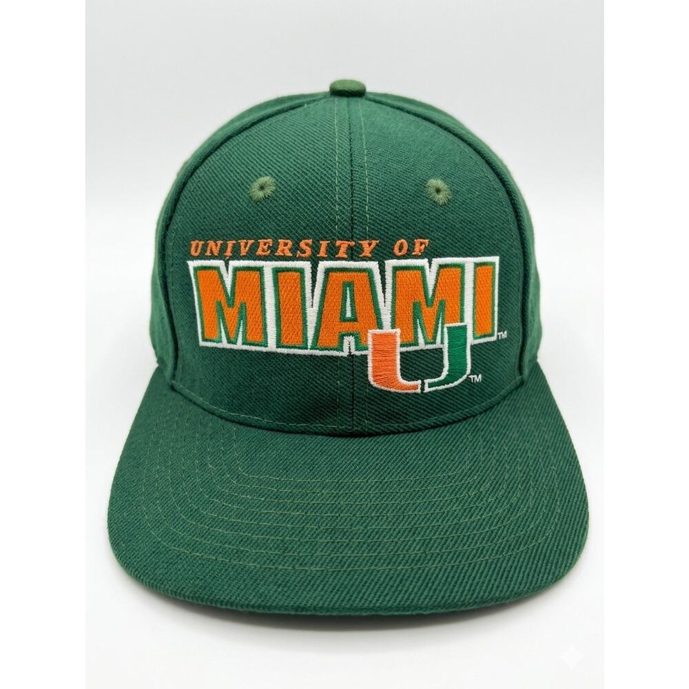 VTG University of Miami Hurricanes Hat Sports Specialties Snapback 90s NCAA
